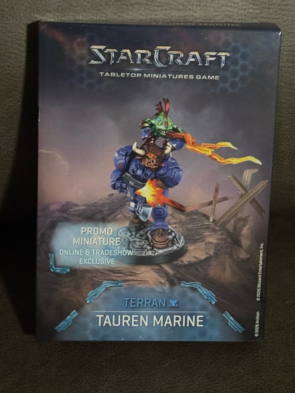 StarCraft Tauren Marine Tabletop Miniature - Blue Promo Figure